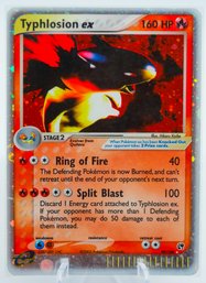 TYPHLOSION EX SANDSTORM Series FULL Holographic Pokemon Card!!!