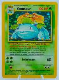 VENUSAUR BASE SET HOLOGRAPHIC POKEMON CARD!!!