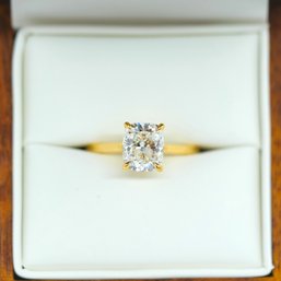 NOW WITH VIDEO!!! ABSOLUTELY BREATHTAKING 2.65 CARAT GIA CERTIFIED 14k Gold (E, VVS2) DIAMOND RING!!!