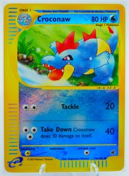 CROCONAW Reverse Foil Expedition Set E-reader Pokemon Card!!!