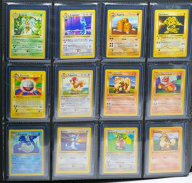 GRAIL!! COMPLETE LP-NM 1ST EDITION NON HOLOGRAPHIC SHADOWLESS BASE SET POKEMON CARDS WITH TOPLOADER BINDER!!!