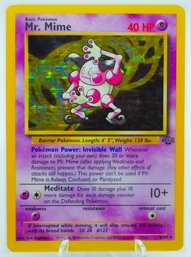 MR. MIME Jungle Set Holographic Pokemon Card!!