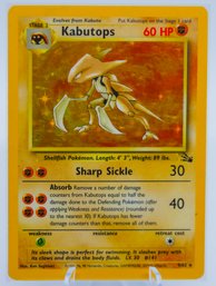 KABUTOPS Fossil Set Holographic Pokemon Card!!