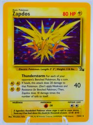 ZAPDOS Fossil Set Holographic Pokemon Card!!