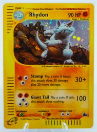 RHYDON Skyridge Set E-reader Holographic Pokemon Card!!!