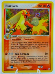 BLAZIKEN Ruby & Sapphire Set Holographic Pokemon Card!!