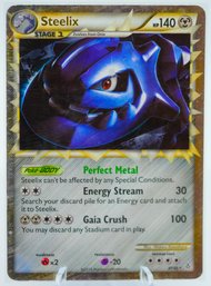 STEELIX Pokemon Unleashed Series Holographic Pokemon Card!!!