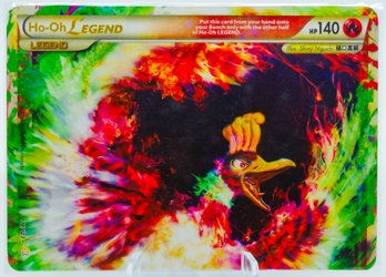 HO-OH LEGEND (Top) Pokemon HeartGold & SoulSilver FULL HOLOGRAPHIC POKEMON CARD!!