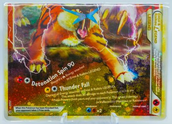 ENTEI & RAIKOU (bottom) UNLEASHED SET FULL HOLOGRAPHIC POKEMON CARD!!