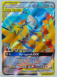 MOLTRES & ZAPDOS & ARTICUNO GX Hidden Fates Full Art Foil Pokemon Card!! (2!)