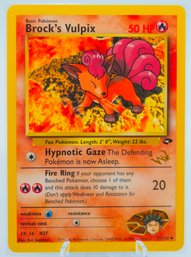 'W' STAMP BROCK'S VULPIX PROMO Gym Challenge Set WoTC Pokemon Card!!! (2)