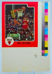 ULTRA RARE MICHAEL JORDAN 'THE FUTURE' 1986 STAR COMPANY UNCUT SHEET SECTION!!!!!!!