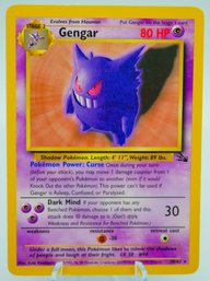 GENGAR Non-holographic Rare Fossil Set Pokemon Card!!