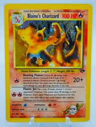 BLAINE'S CHARIZARD Gym Challenge Set Holographic Pokemon Card!!!!