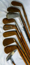 Lot Of Antique (wooden Shaft) Irons & Putters!! (1)
