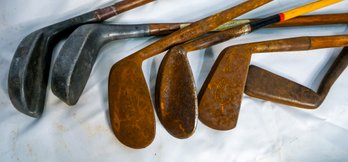Lot Of Antique (wooden Shaft) Irons & Putters!! (2)