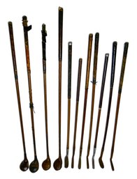 Fantastic Set Of Antique (wooden Shaft) Drivers, Irons & Putters!