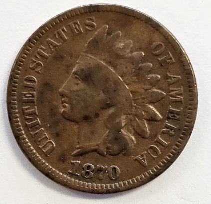 1870 INDIAN HEAD PENNY