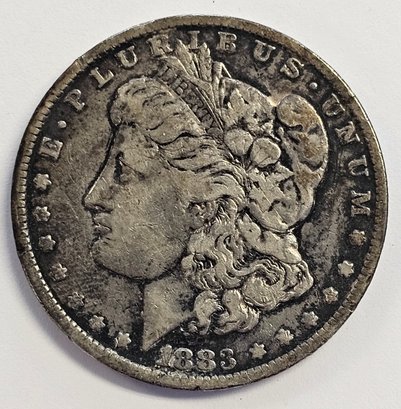 1883 O MORGAN DOLLAR COIN   .900 SILVER