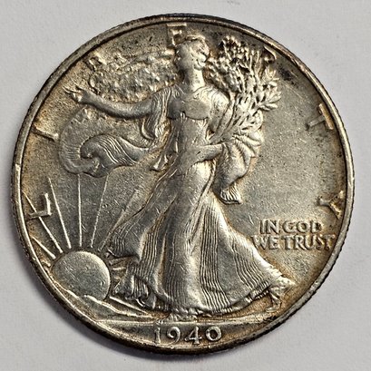 1940 Walking Libery Half Dollar .900 Silver