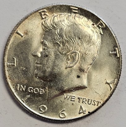 1964 Kennedy Half Dollar .900 Silver