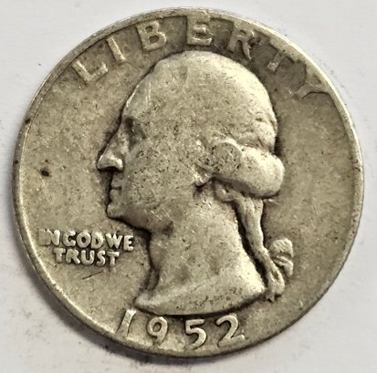 1952 D Washington Quarter .900 Silver