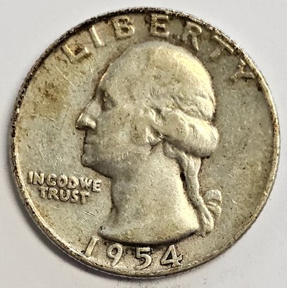 1954 D Washington Quarter .900 Silver