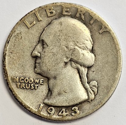 1943 D Washington Quarter .900 Silver