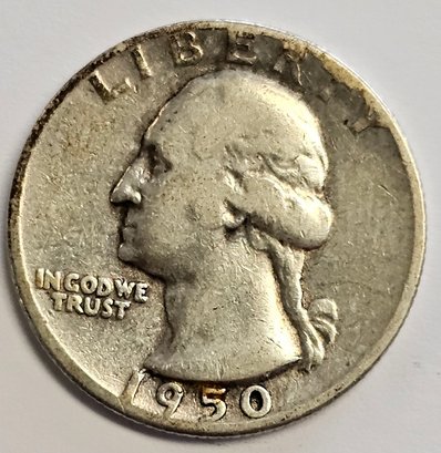 1950 D Washington Quarter .900 Silver