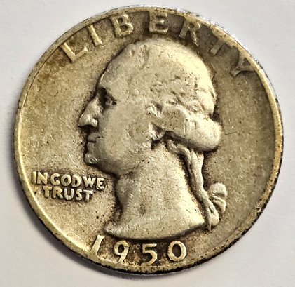 1950 Washington Quarter .900 Silver