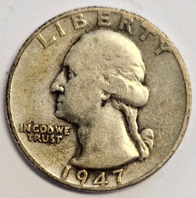 1947 Washington Quarter .900 Silver