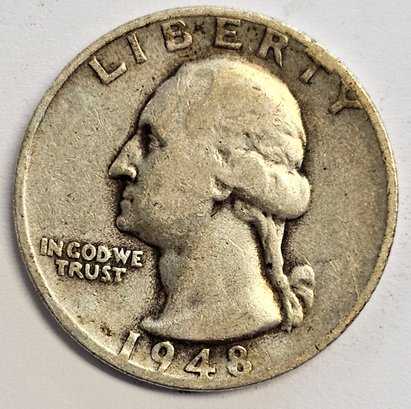 1948 S Washington Quarter .900 Silver