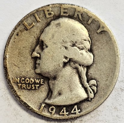 1944 D Washington Quarter .900 Silver
