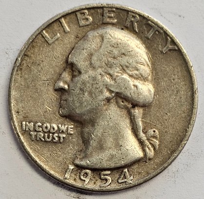 1954 D Washington Quarter .900 Silver