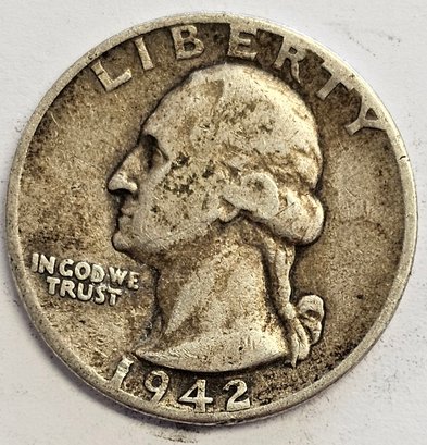 1942 Washington Quarter .900 Silver