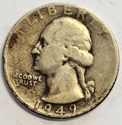 1949 Washington Quarter .900 Silver