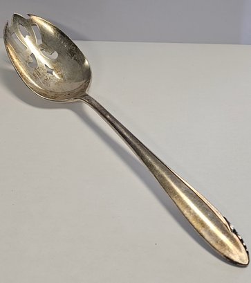 Heirloom Sterling Silver Slotted Spoon (Lasting Spring Design) 61.3 Grams
