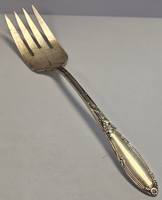 Oneida Sterling Silver Serving Fork (virginian Design) 56.8 Grams
