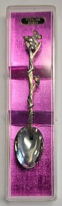 Sterling Silver Decorative Spoon With Bird And Koala On Handle 11.3 Grams