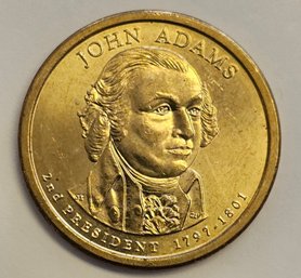 2007 P Presidential John Adams Dollar Coin