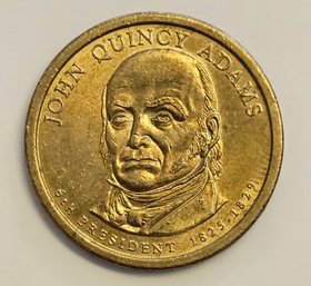 2008 P Presidential John Quincy Adams Dollar Coin