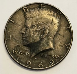 1969 Kennedy Half Dollar .400 Silver