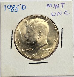 1985 D KENNEDY HALF DOLLAR MINT UNCIRCULATED