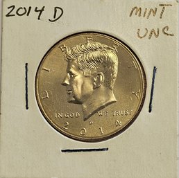 2014 D KENNEDY HALF DOLLAR MINY UNCIRCULATED