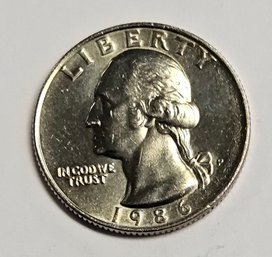 1986 P Washington Quarter MINT UNCIRCULATED