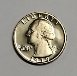 1979 S Washington Quarter PROOF SMALL S TYPE 1