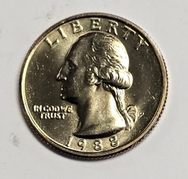 1988 Washington Quarter Mint UNCIRCULATED