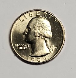 1986 Washington Quarter MINT UNCIRCULATED