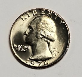 1970 D WASHINGTON QUARTER MINT UNCIRCULATED