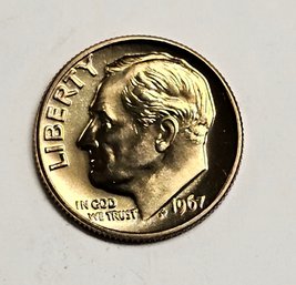 1967 Roosevelt Dime SMS Special Strike PROOF